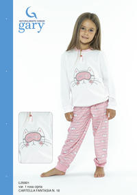 GIRL'S PAJAMA M/L L20001 Tellini S.r.l. Wholesale Clothing